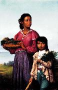 Francois Bernard Portrait of Two Chitimacha Indians Spain oil painting artist